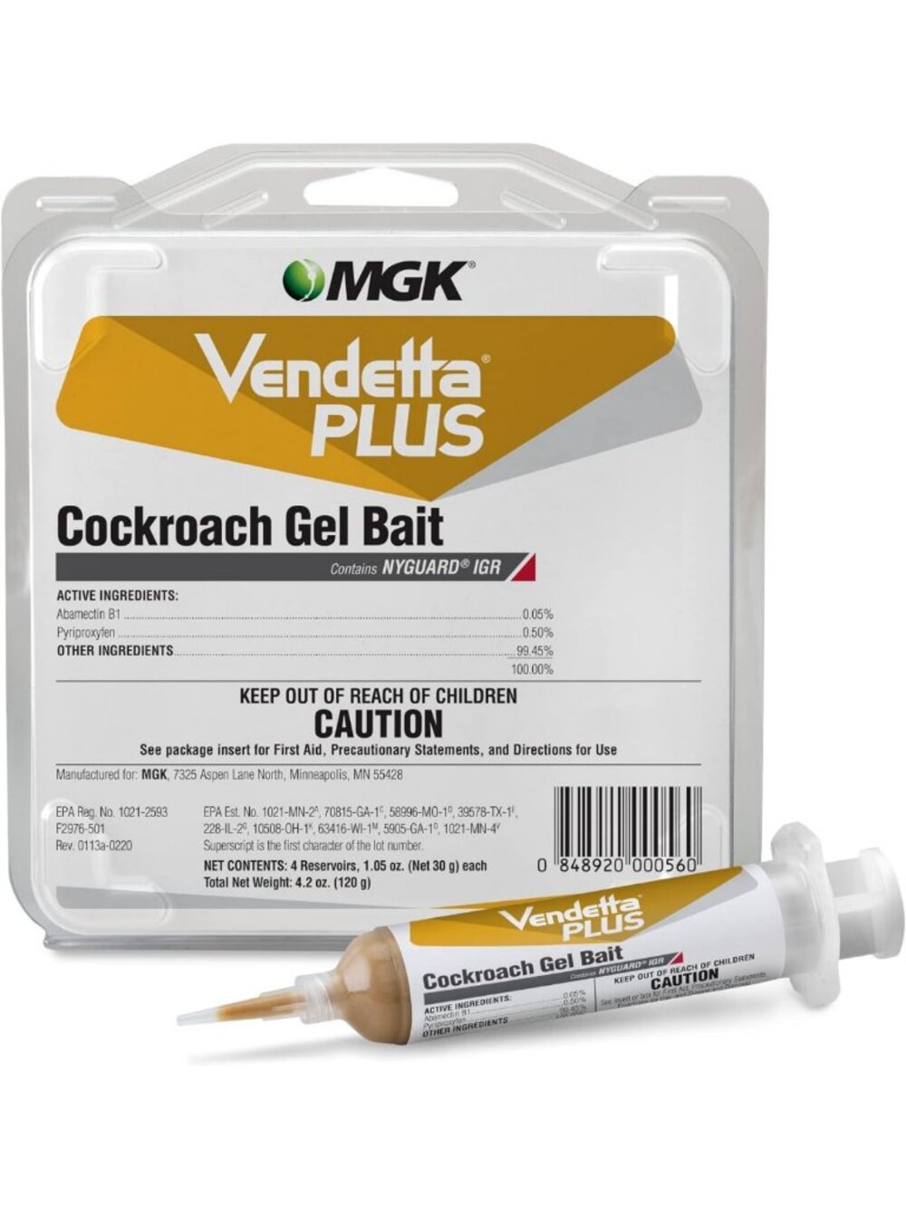 Effective Cockroach Gel Bait - 4 Tubes, Fast-Acting Pest Control Solution
